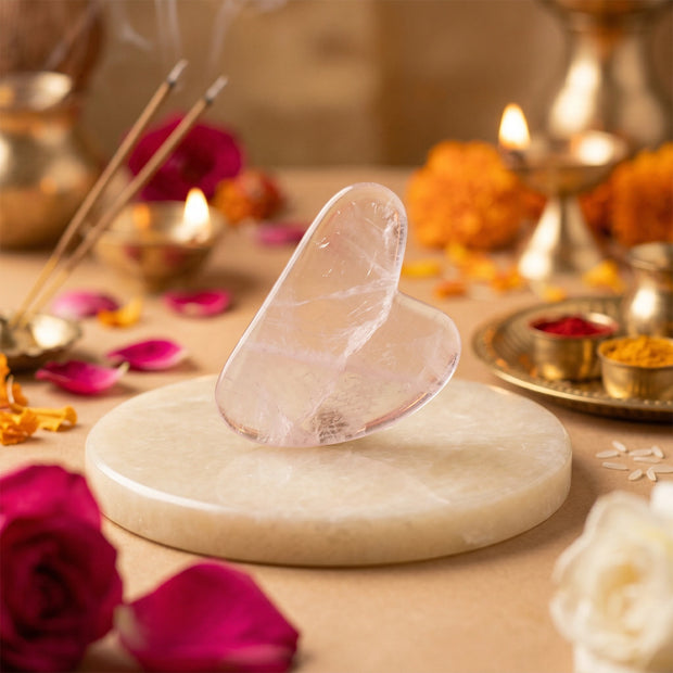 Natural Rose Quartz Gua Sha – Glow & Self-Love