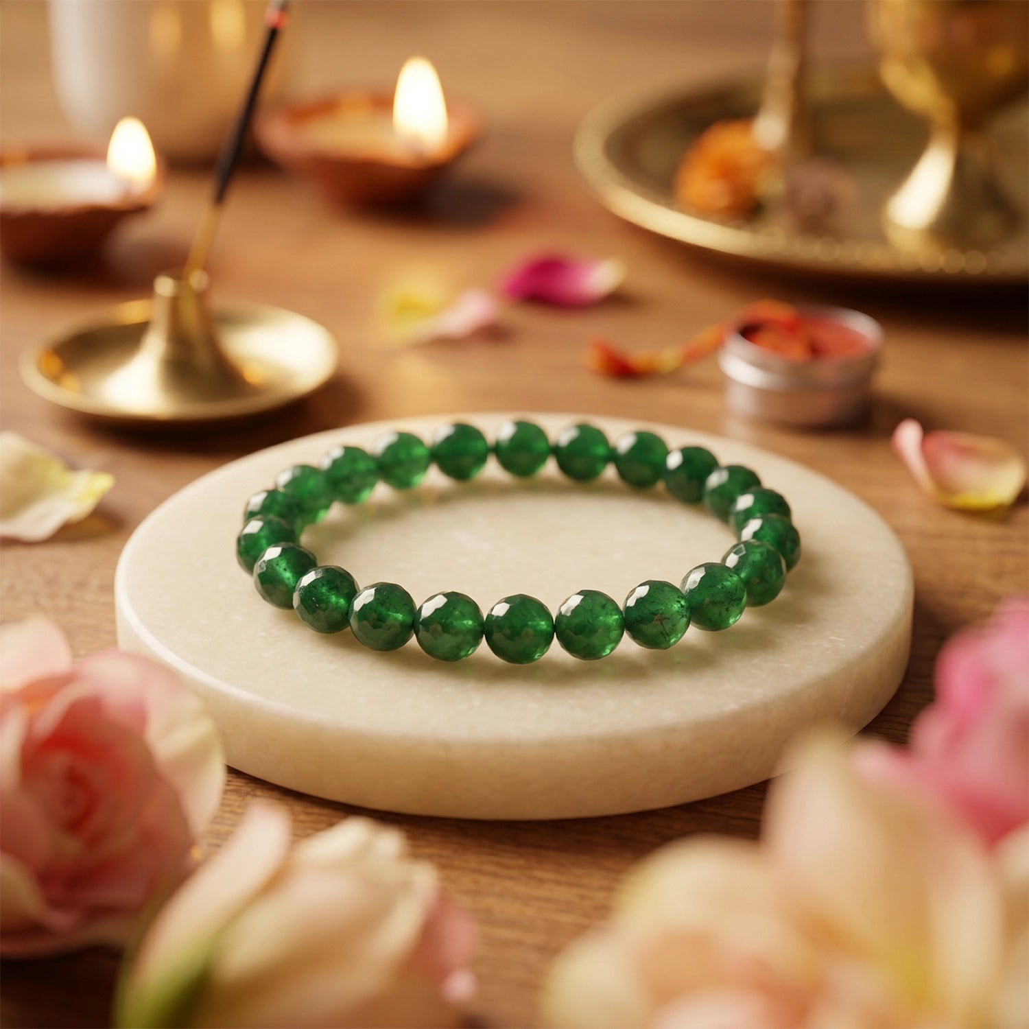 Natural Green Aventurine Crystal Bracelet (8mm) – Luck & Prosperity