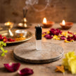 Natural Black Tourmaline & Selenite Pendant Stick – Protection & Cleansing