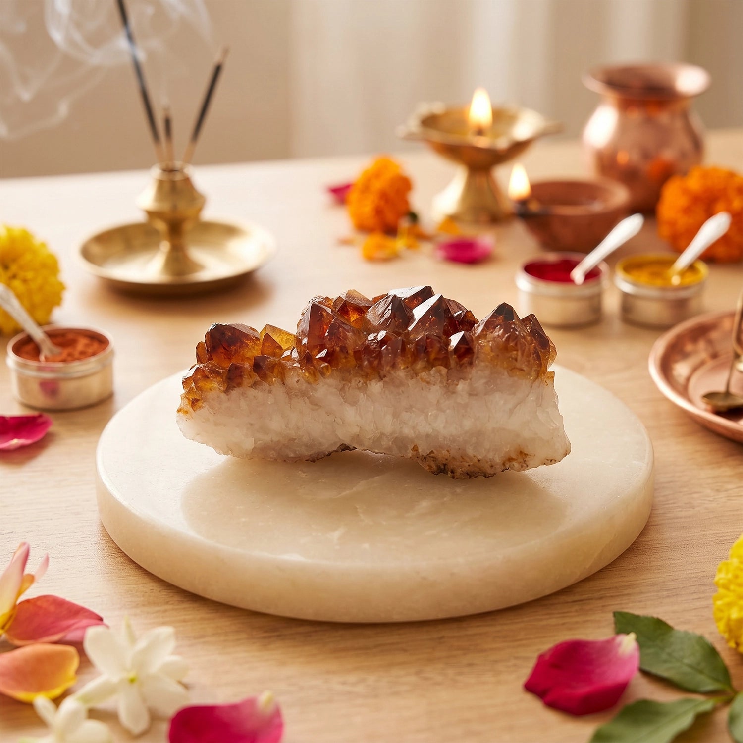 Natural Citrine Raw Crystal – Abundance & Positivity