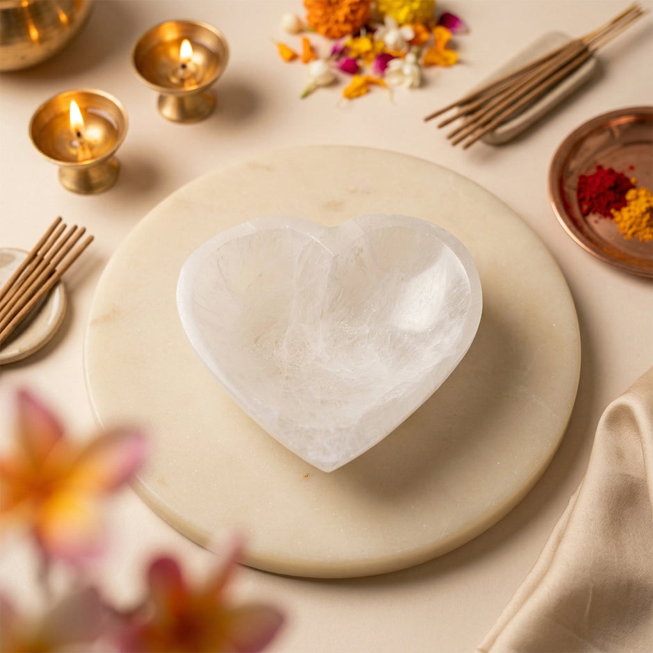 Natural Selenite Bowl – Love & Cleansing