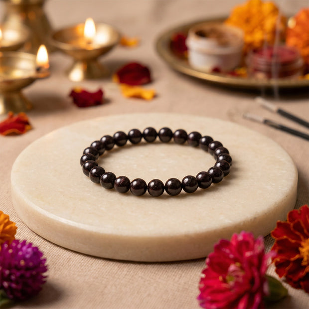 Natural Garnet Bracelet – Passion & Vitality