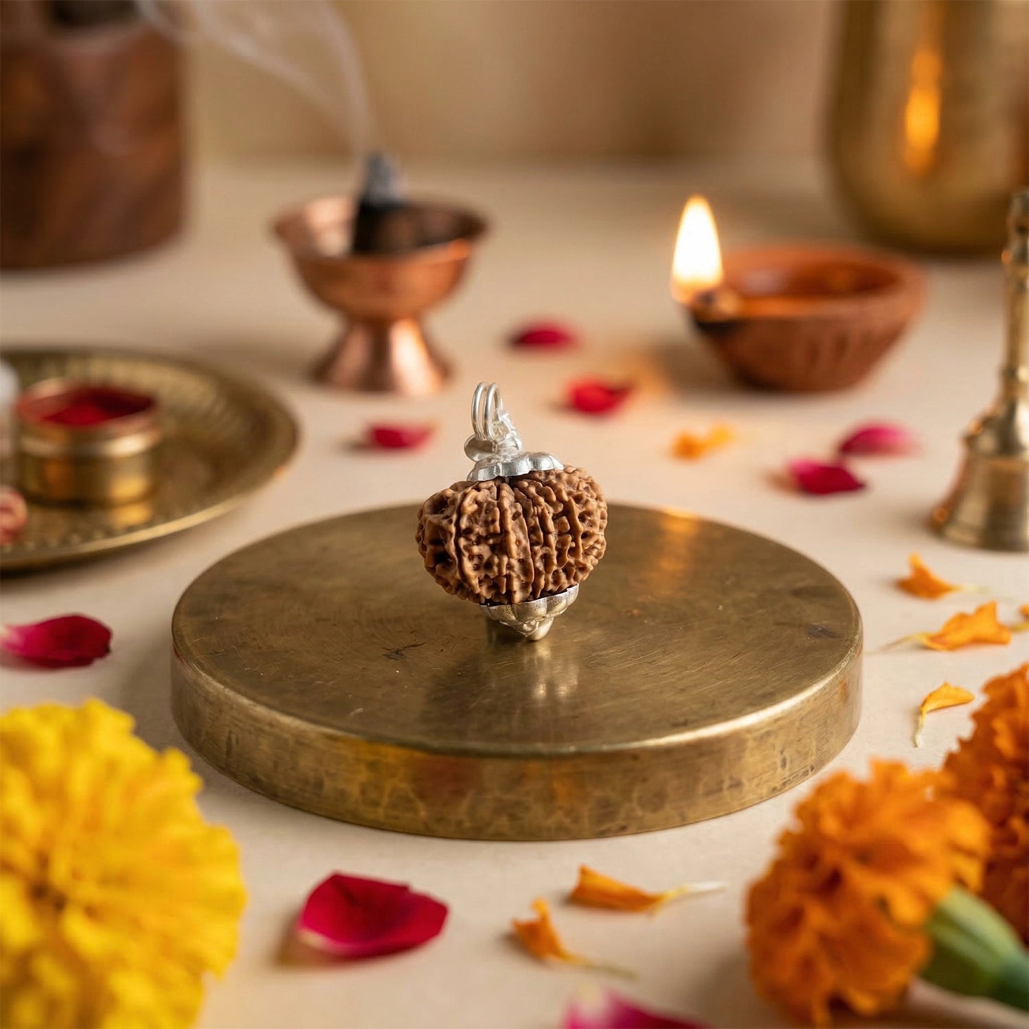 Natural 13 Mukhi Nepali Rudraksha – Attraction, Confidence & Success