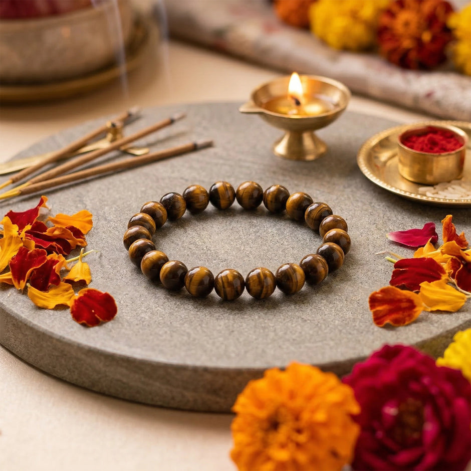 Natural Golden Tiger Eye Crystal Bracelet (8mm) – Willpower & Confidence