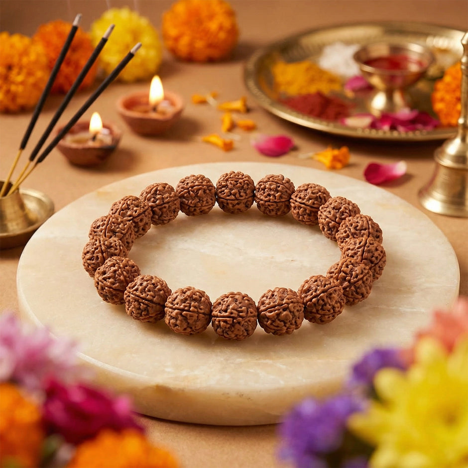 9 Mukhi Rudraksha Bracelet