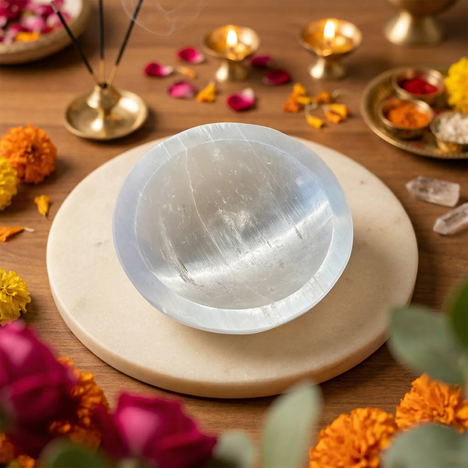 Natural Selenite Bowl – Love & Cleansing