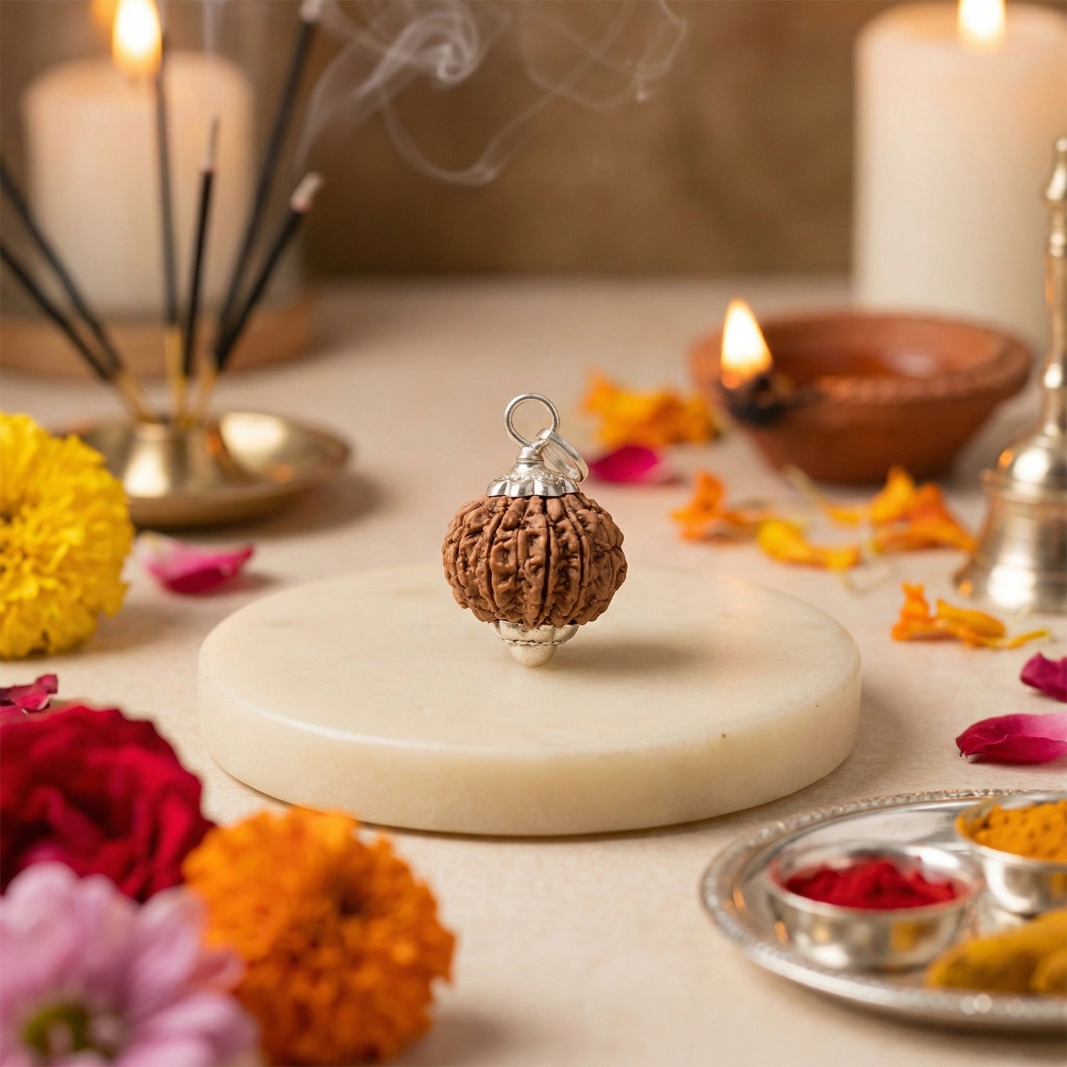 Natural 9 Mukhi Nepali Rudraksha – Power & Protection