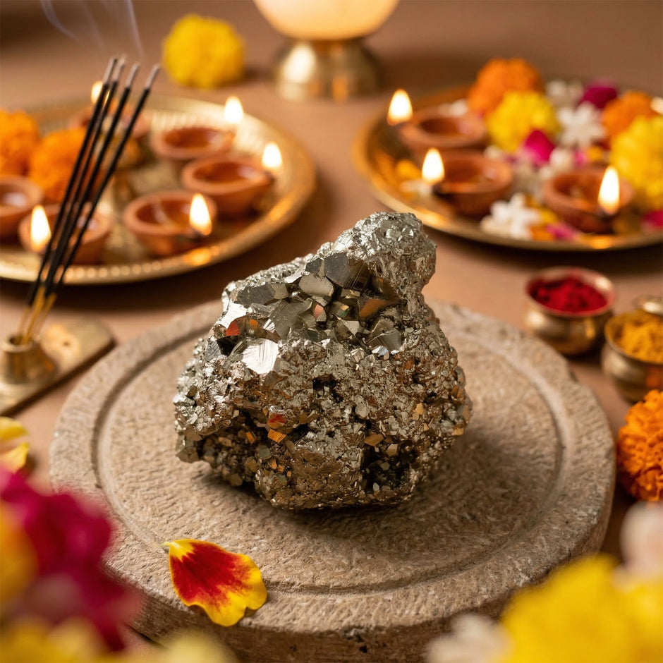 Natural Pyrite Raw Crystal - Wealth & Confidence