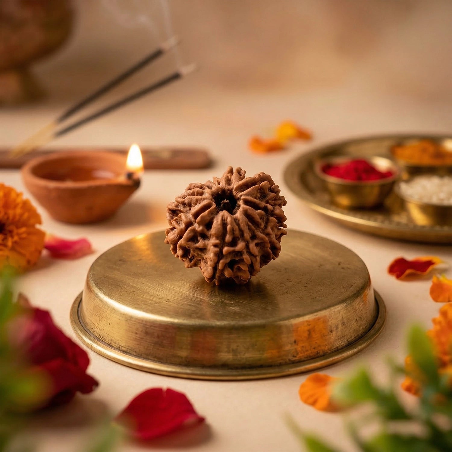Natural 11 Mukhi Nepali Rudraksha – Lord Hanuman's Courage & Wisdom