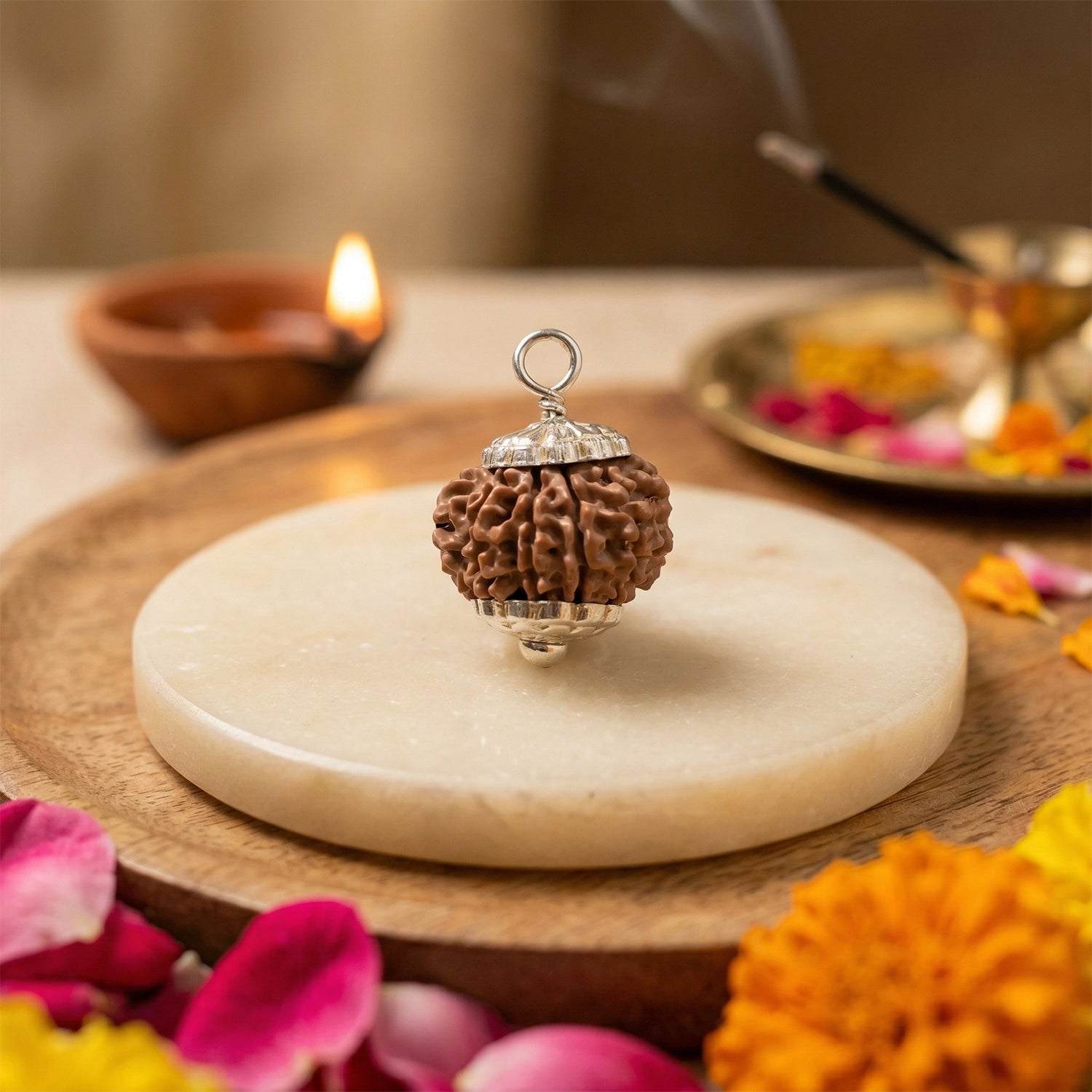 Natural 10 Mukhi Nepali Rudraksha – Lord Vishnu's Protection & Peace
