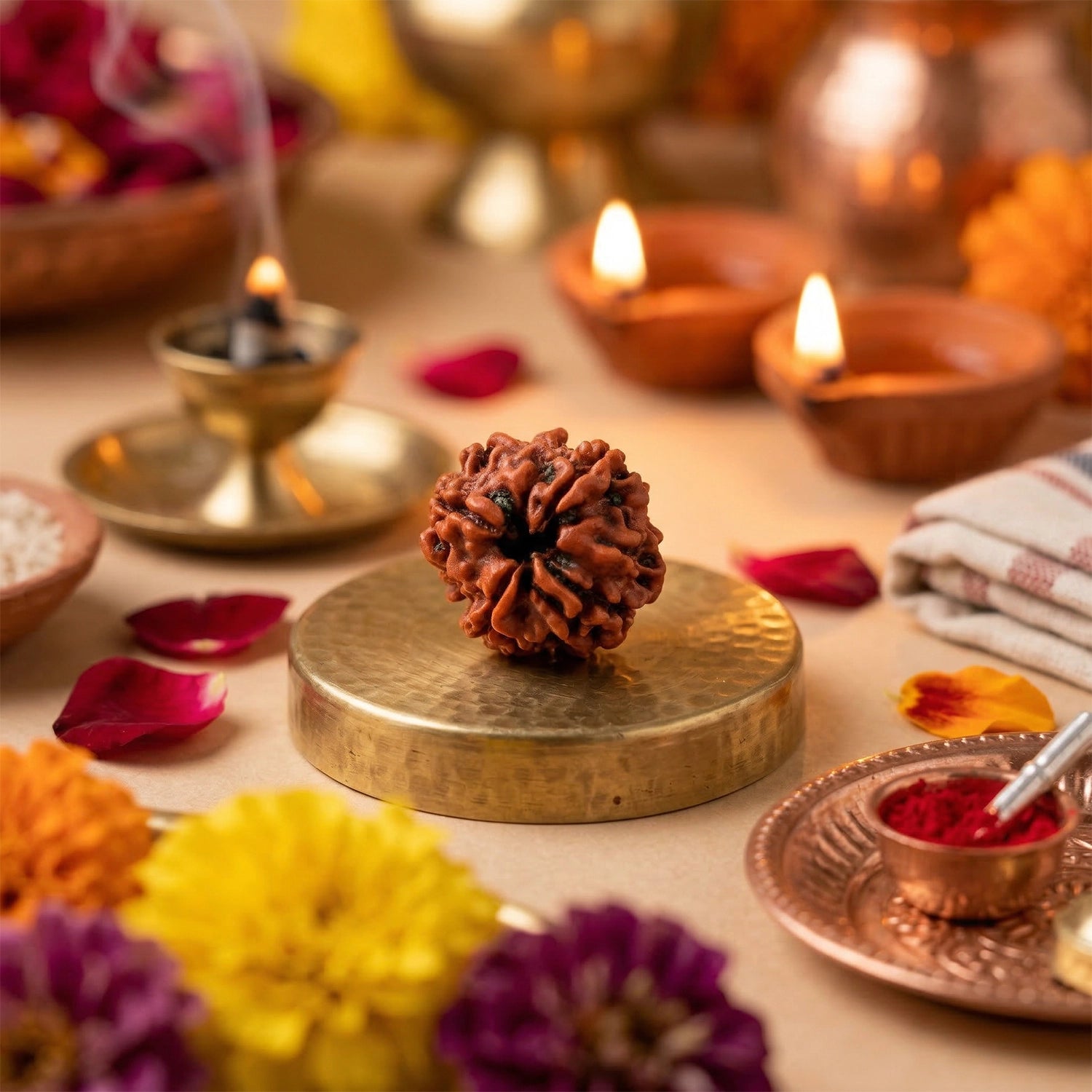 Natural 4 Mukhi Nepali Rudraksha – Focus & Intelligence