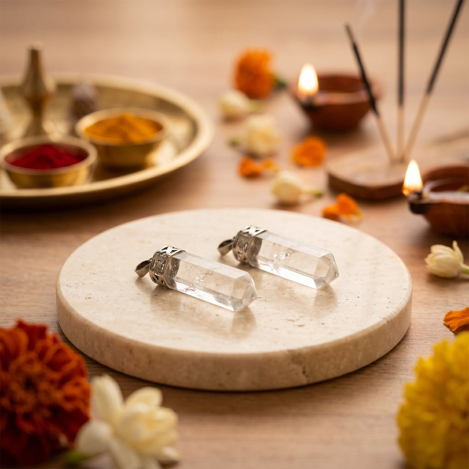 Natural Clear Quartz Pendant Stick – Clarity & Energy Amplification