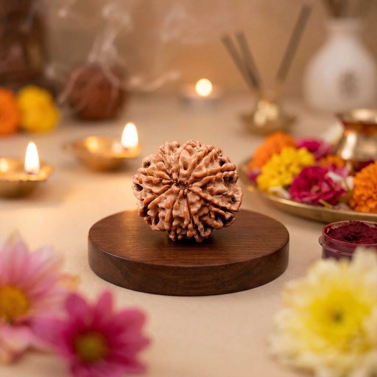 Natural 9 Mukhi Nepali Rudraksha – Power & Protection